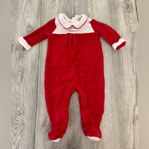 Janie And Jack 3-6 Month First Christmas Sleeper - Picture 1 of 5